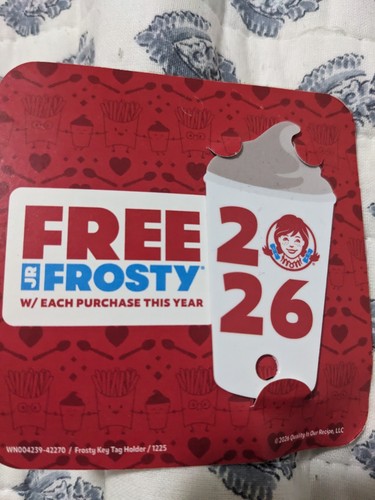 2026 wendy frosty key tag - wendy's,
